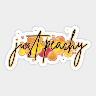 Just peachy Sticker